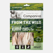 Bilde av en pakke med kaninører med pels fra Companion.