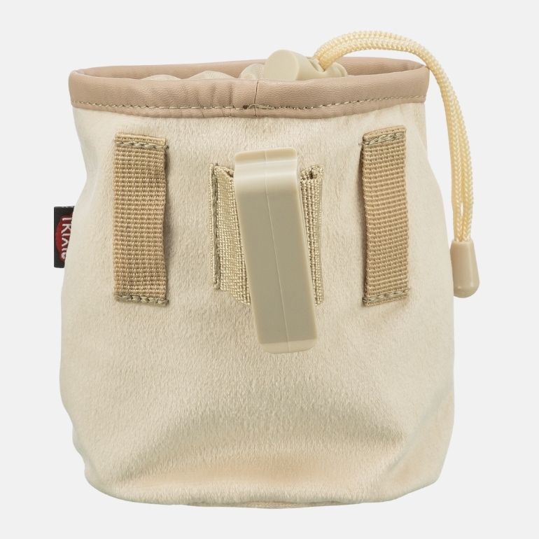 Produktbilde godbitpose til hund fra Trixie i beige, bakside