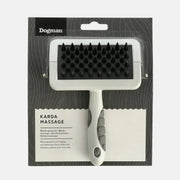 Massasjekarde fra Kennel Equip på grå bakgrunn