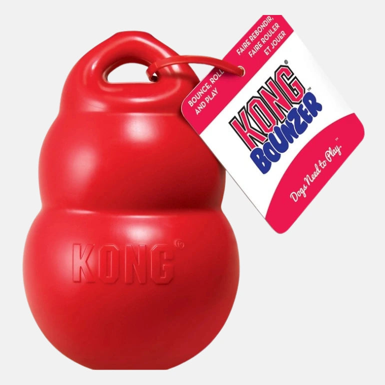 Kong Bounzer Hundeleke på grå bakgrunn.