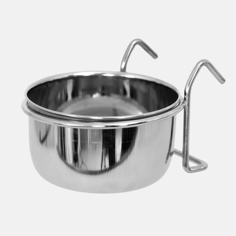 Burskål med oppheng på grå bakgrunn