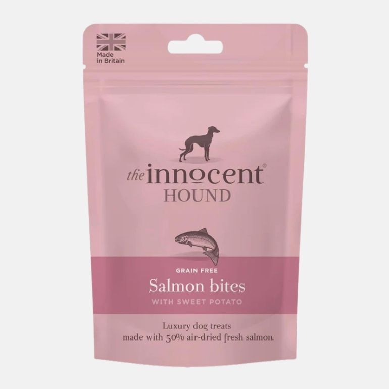 Produktbilde av The Innocent Hound Salmon Bites and Sweet Potato.
