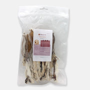 Produktbilde av kaninører med pels i forpakning fra Radical Dog.