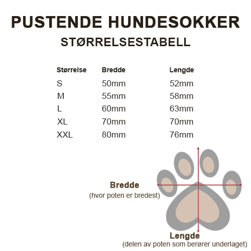 Pustende hundesokker – blå potesokker med vanntett såle (4 stk)