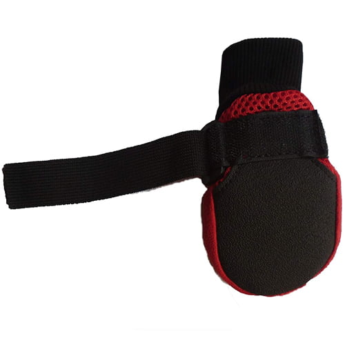 Pustende hundesokker – blå potesokker med vanntett såle (4 stk)