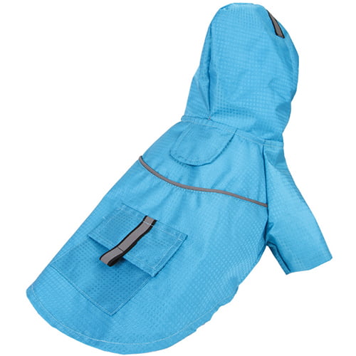 Regnjakke med Refleks - Blå