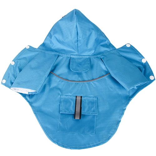 Regnjakke med Refleks - Blå