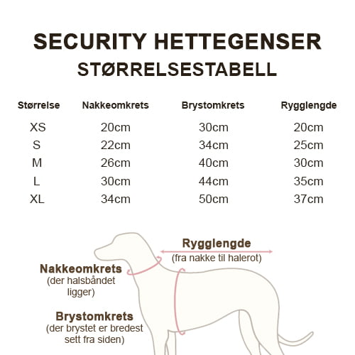 Hettegenser Security - Svart