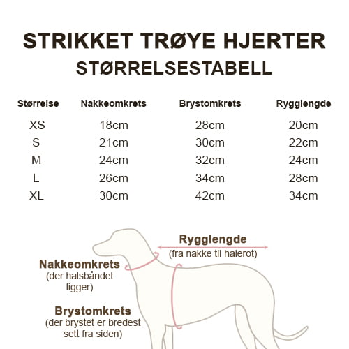 Strikket Trøye Rosa - Hvite hjerter
