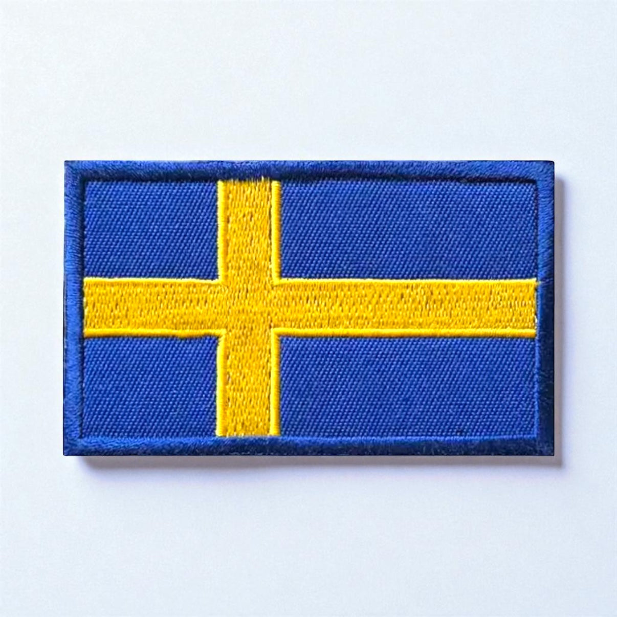 Brodert flaggpatch med borrelås – norsk flagg til sele og utstyr