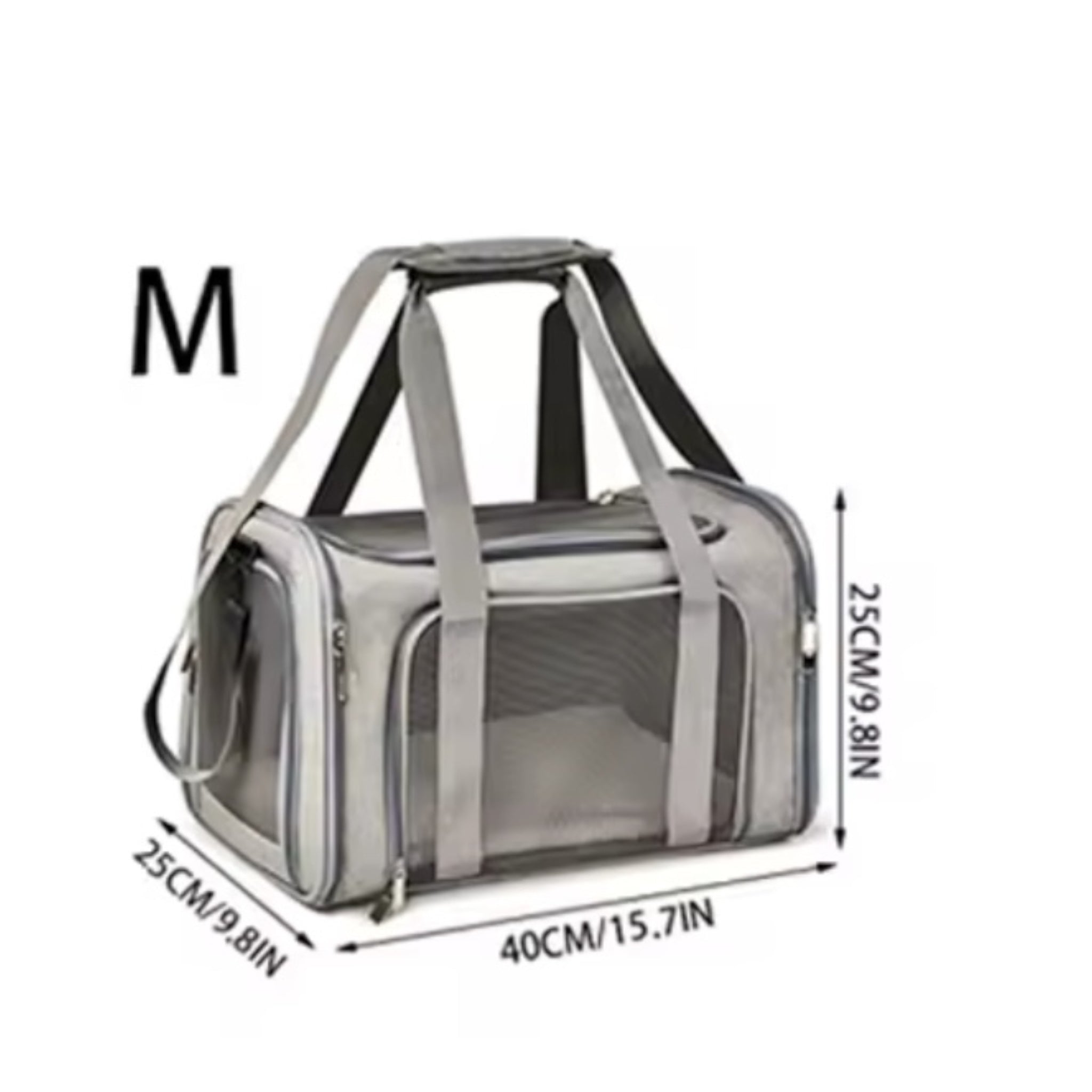 Transportbag til hund og katt – reisebag med netting