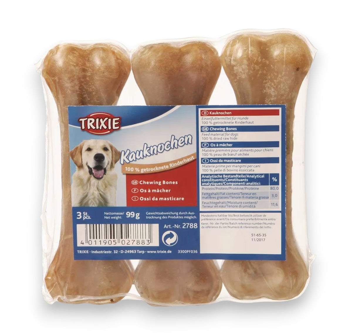 Presset tyggebein til hund – Trixie 21 cm