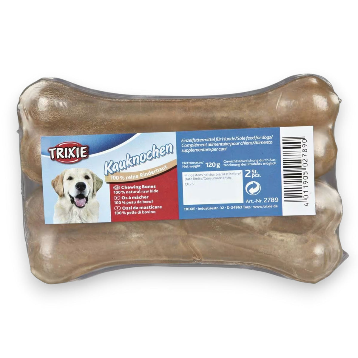 Tyggebein presset 13 cm, 2 stk