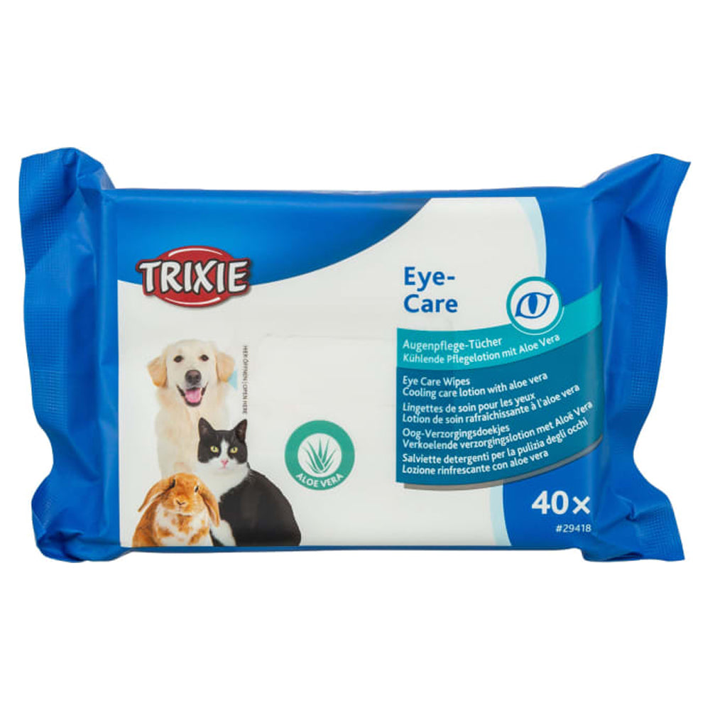 Trixie Eye-Care øyepleieservietter 40 stk – med aloe vera