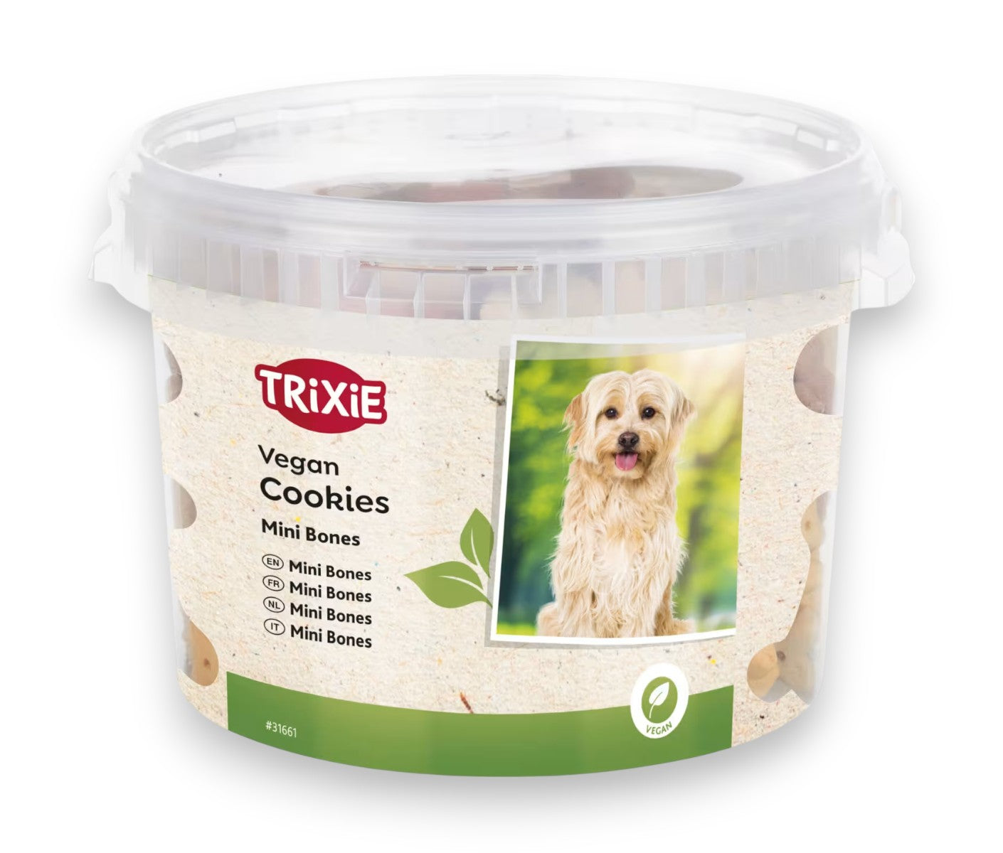 Veganske hundekjeks bein 1,3 kg – sprø mini bones