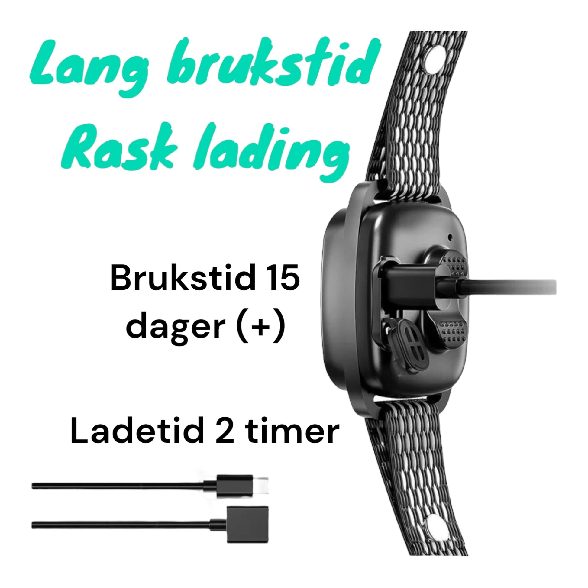 Bjeffehalsbånd lades med magnetisk lader