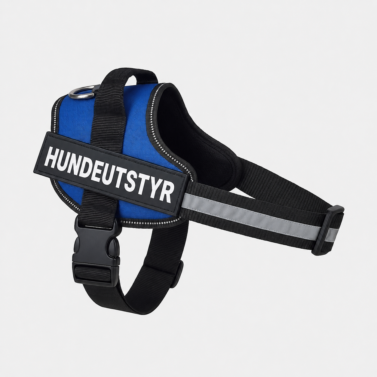 Hundesele med navn, refleks og håndtak
