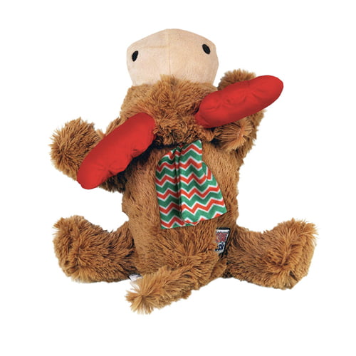 Myk hundeleke med juletema – Cozie Reinsdyr fra KONG