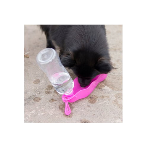 Vannflaske til hund m/skål – Mille Grønn