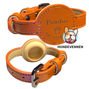 Halsbånd med navn og AirTag-holder
