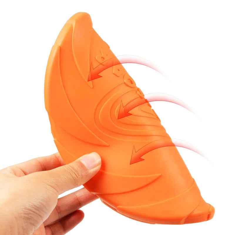 Hundefrisbee i naturgummi – myk apportleke