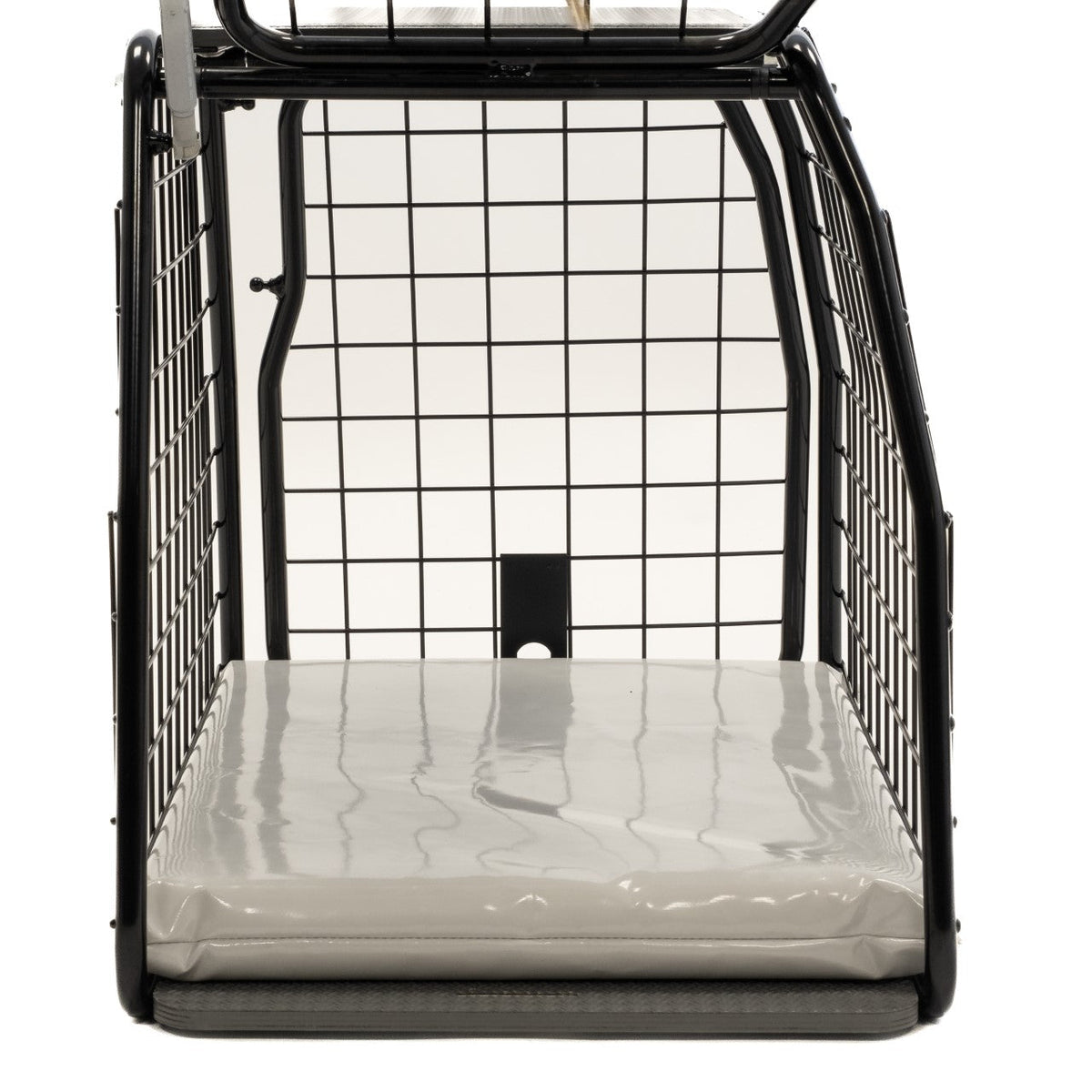 Slitesterk hundematte med PVC-trekk som underlag i bilbur