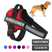 Buddy hundesele med refleks og håndtak