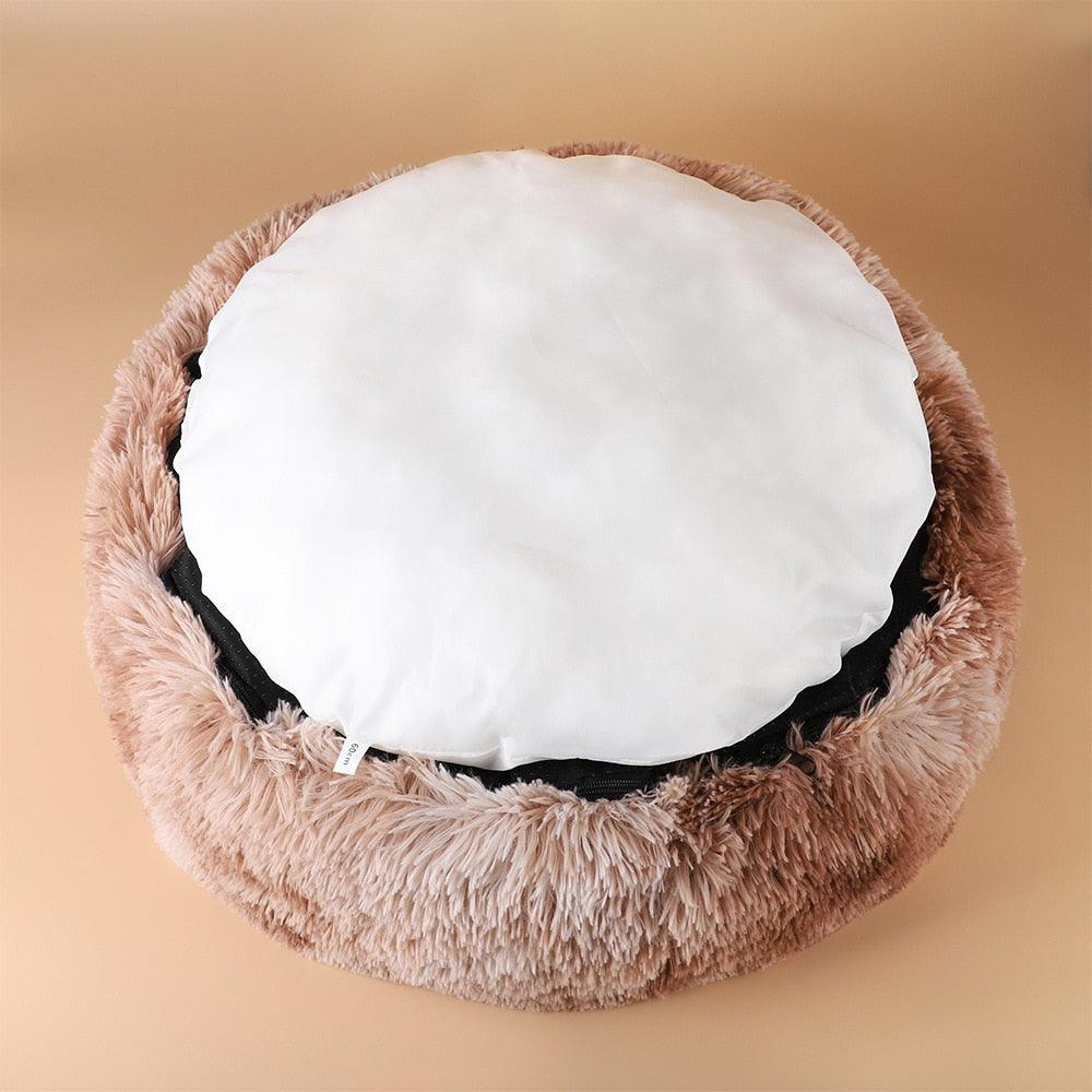 Hundeseng Donut / Fluffy Hundeseng - Avtagbart trekk - Hundevennen