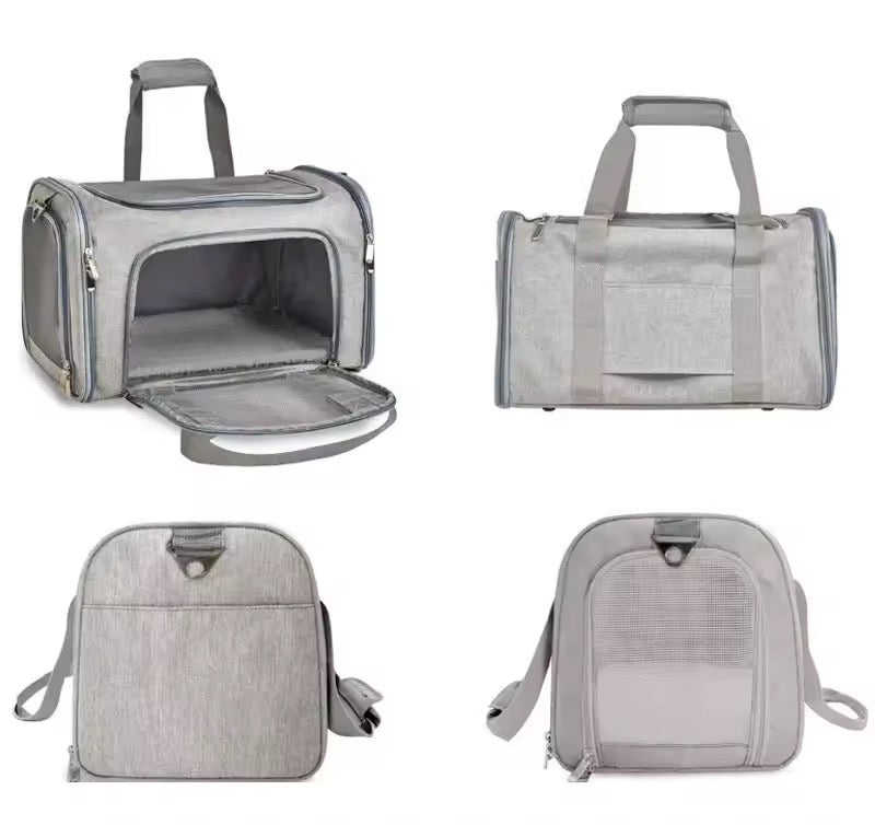 Transportbag til hund og katt – reisebag med netting