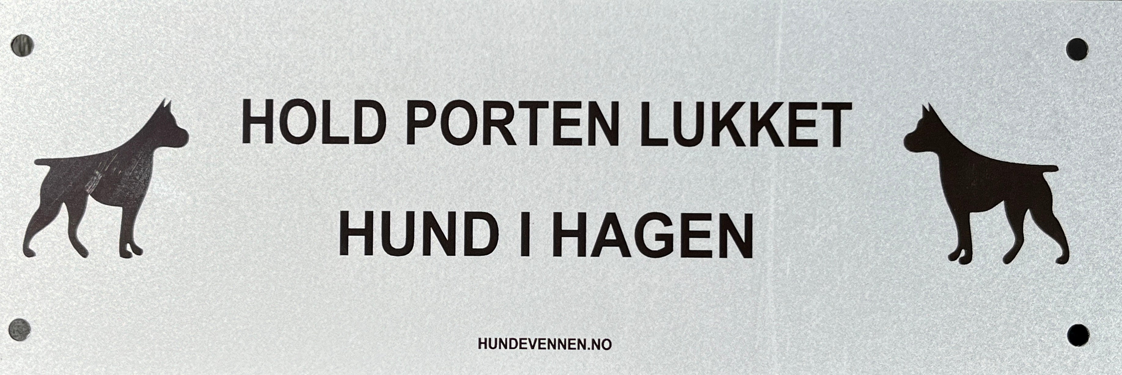 Lukk porten skilt- Hund i hagen - Hundevennen