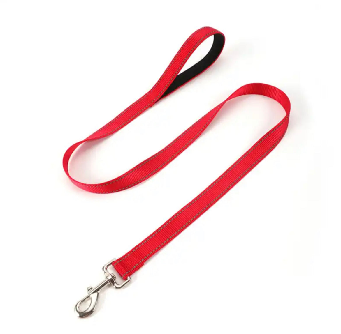 Hundehalsbånd med refleks – polstret nylon