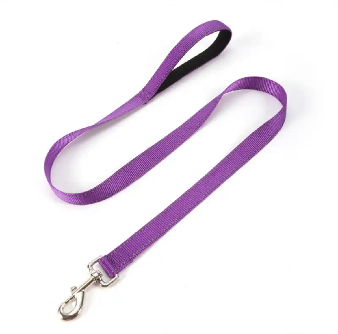 Hundehalsbånd med refleks – polstret nylon