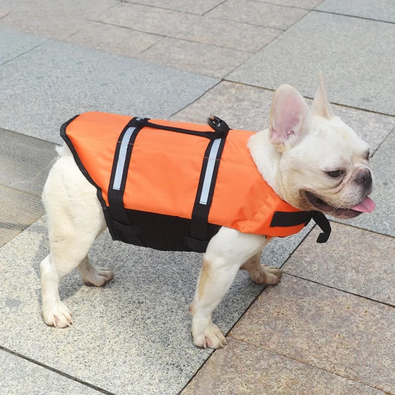 Redningsvest til hund med refleks og håndtak