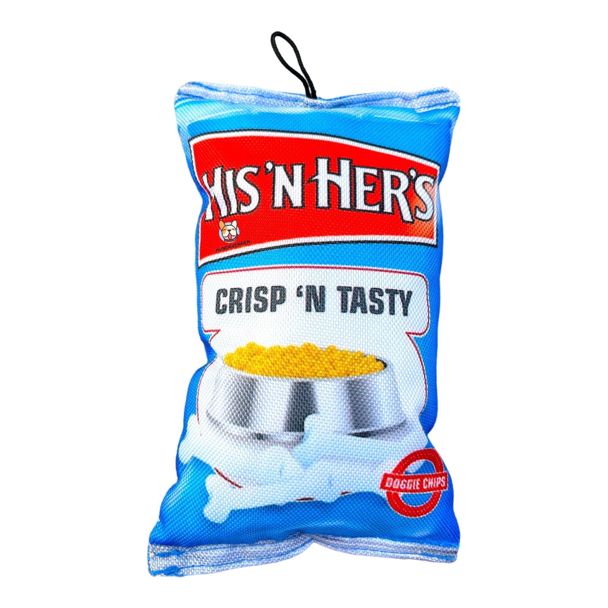 Hundeleke med piper og knitrelyd – Potetchips