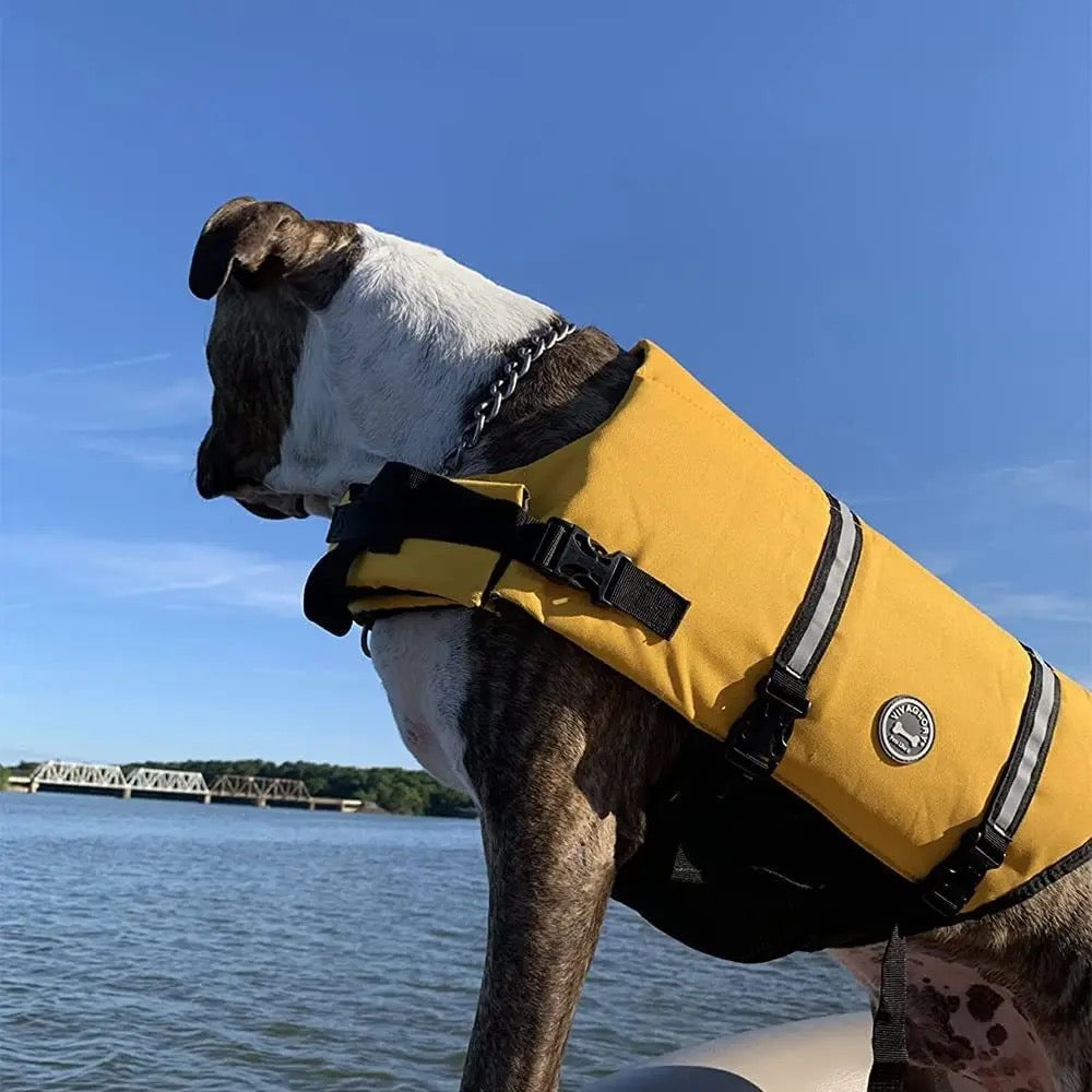 Redningsvest til hund med refleks og håndtak