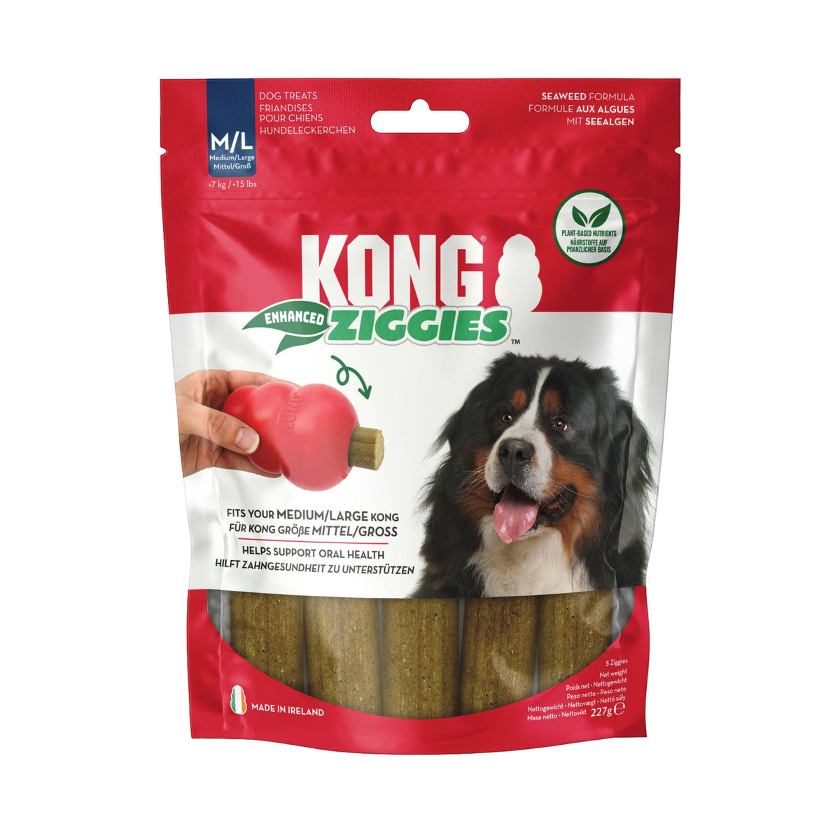 Kong Ziggies M/L tyggegodbit, 227 g