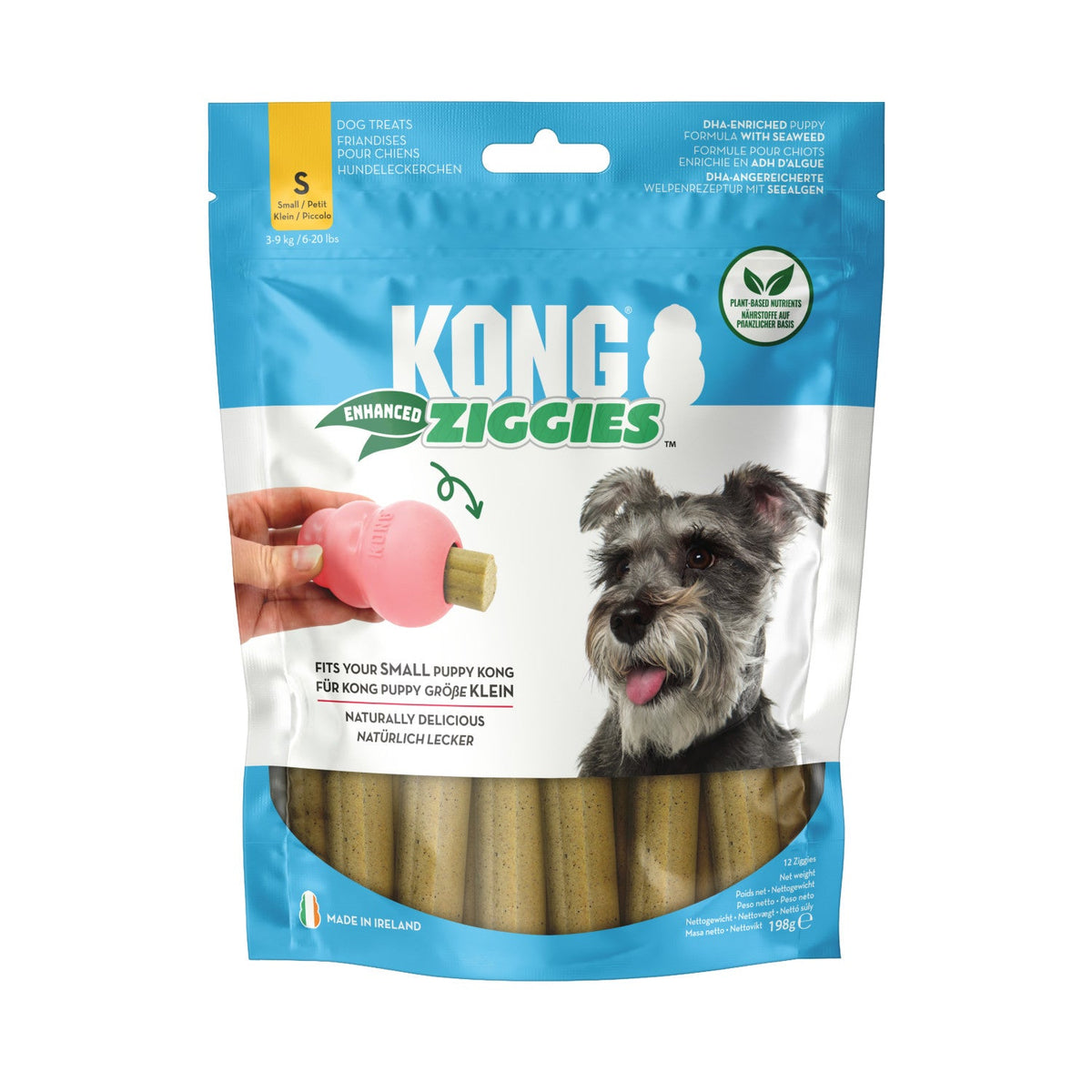 Kong Ziggies Puppy S tyggegodbit til valp, 198 g