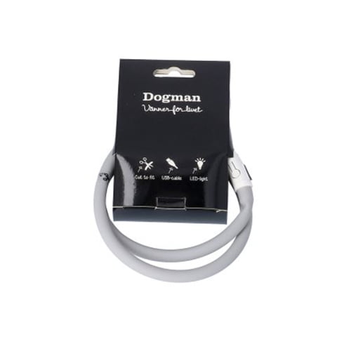 LED-ring Silikon USB-lading Grå (rødt lys)