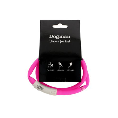 LED-ring Silikon USB-lading Rosa