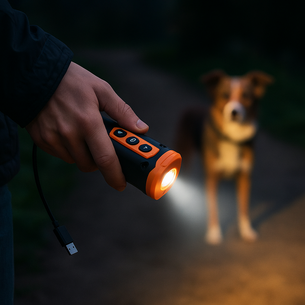 Ultralyd hundetrener mot bjeffing – oppladbar bjeffekontroll