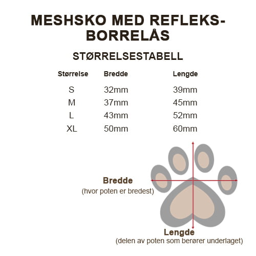 Meshsko med refleksborrelås - Svart/Grå