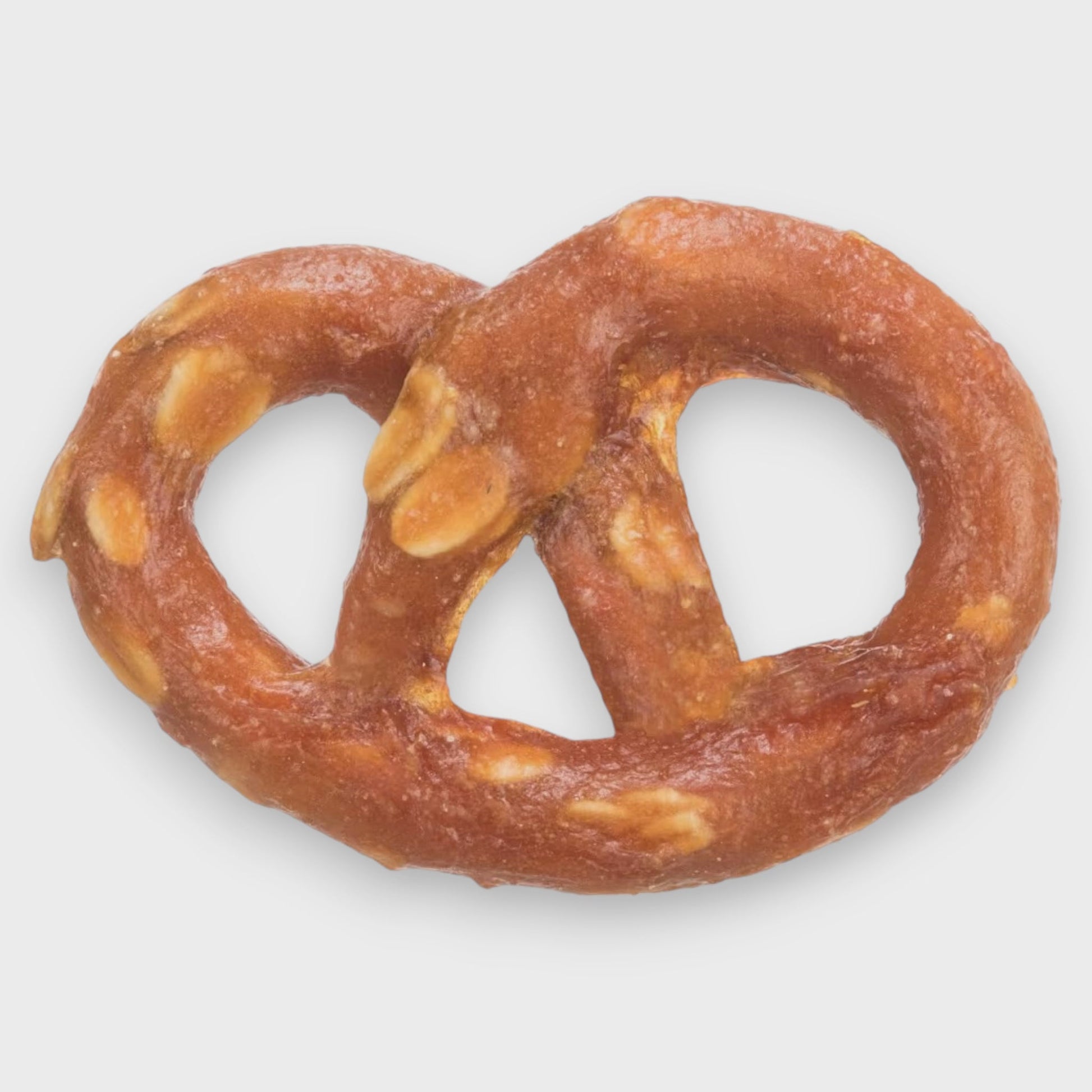 Mini tyggepretzel med 70 % kylling til hund, ca. 6 × 4 cm og 10 g