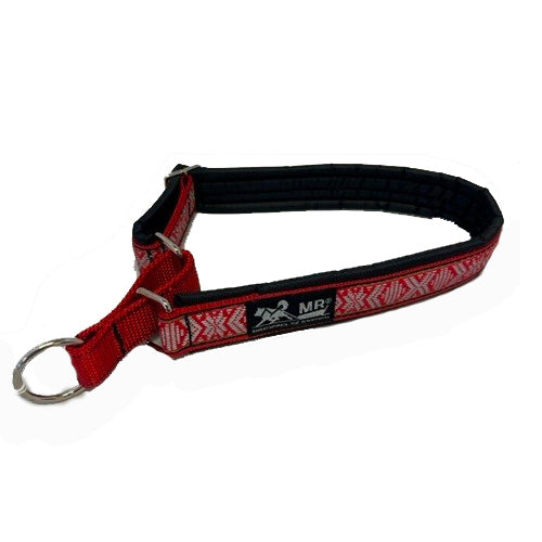 MR halvstrup – polstret halsbånd med mønster