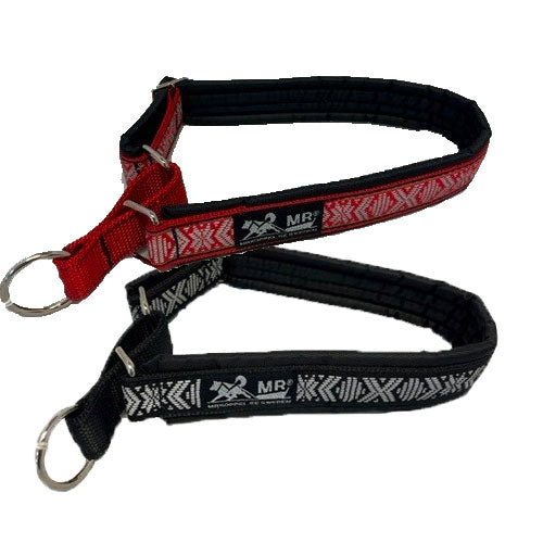 MR halvstrup – polstret halsbånd med mønster