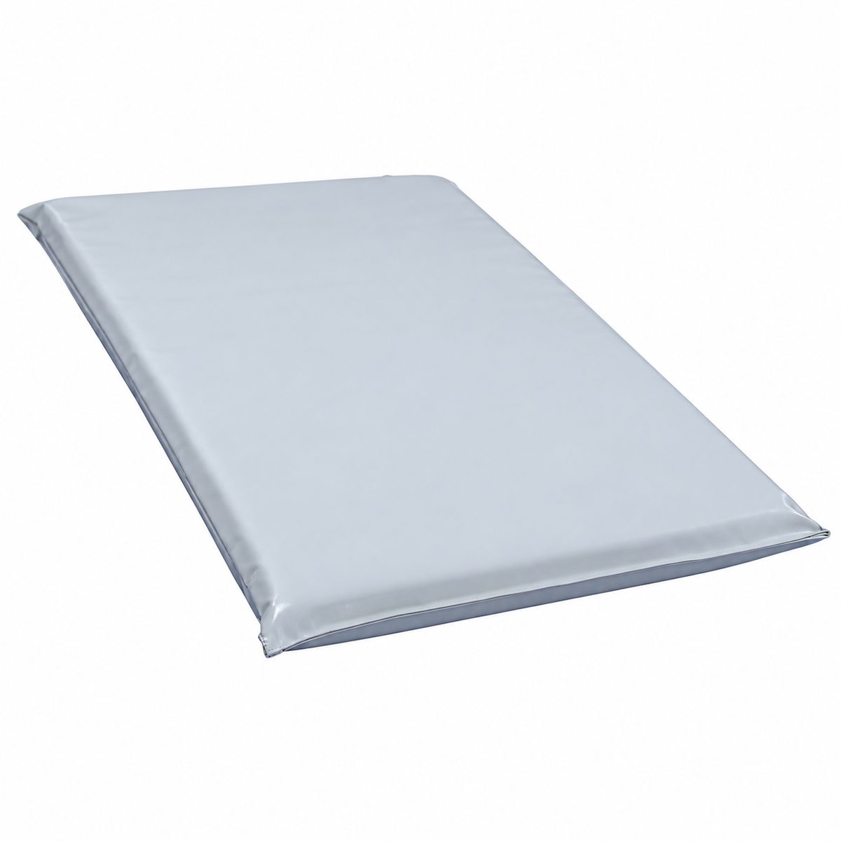 Grå norskprodusert hundematte med 5 cm skum og slitesterkt PVC-trekk