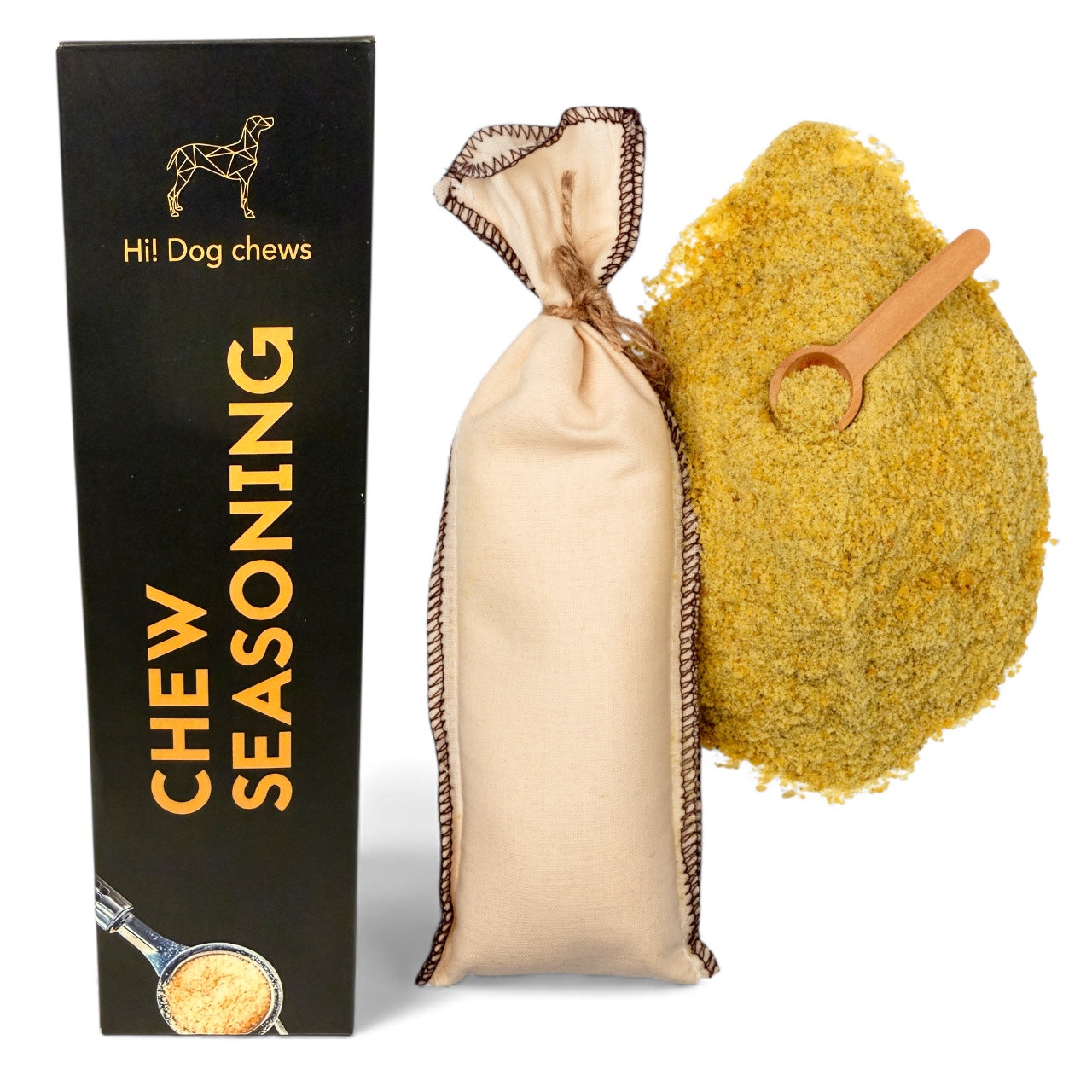 Hi! Dog Chews Seasoning – Ostetopping til hund (Naturell, Dill, Gurkemeie)