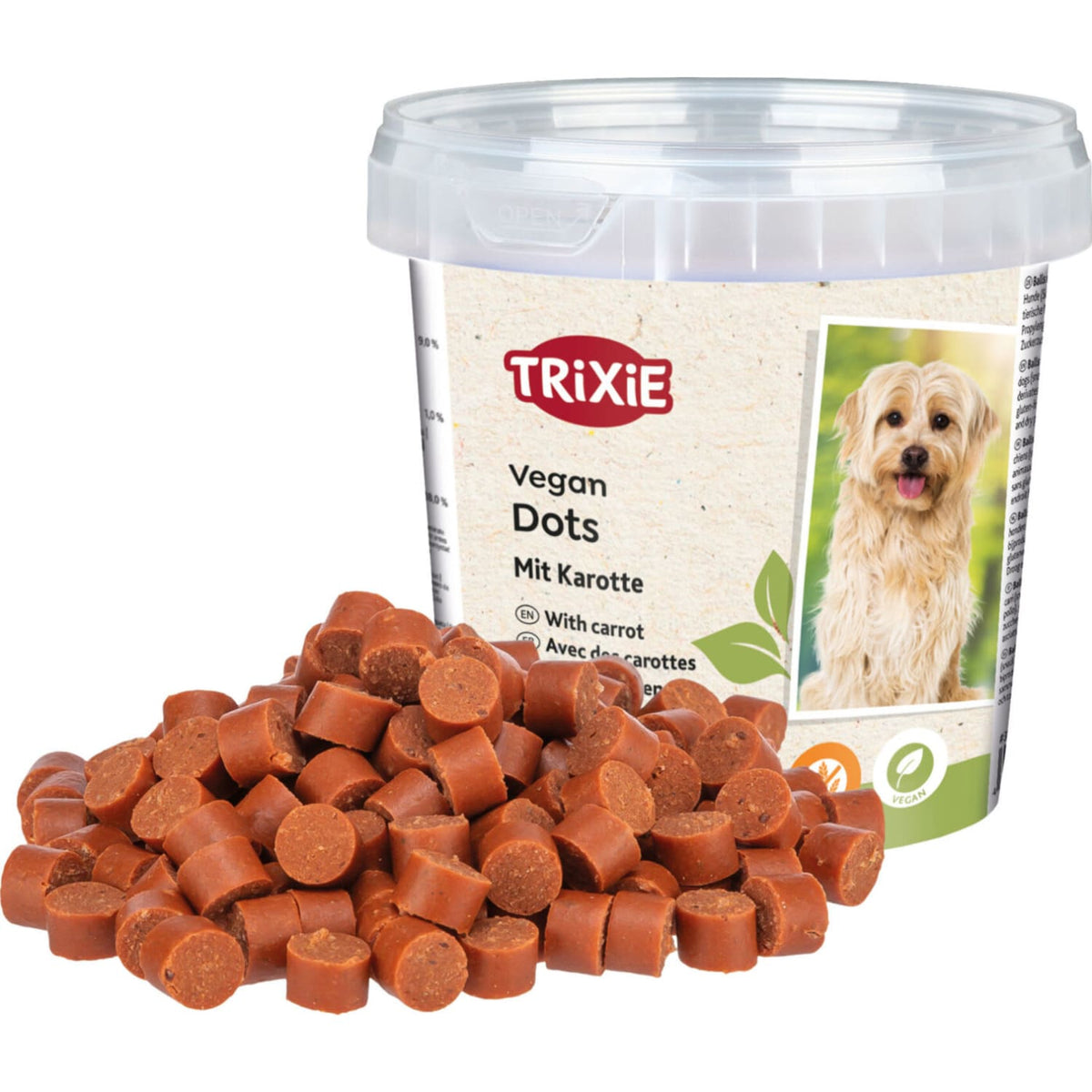 Trixie Vegan Dots med gulrot 200 g – veganske hundegodbiter