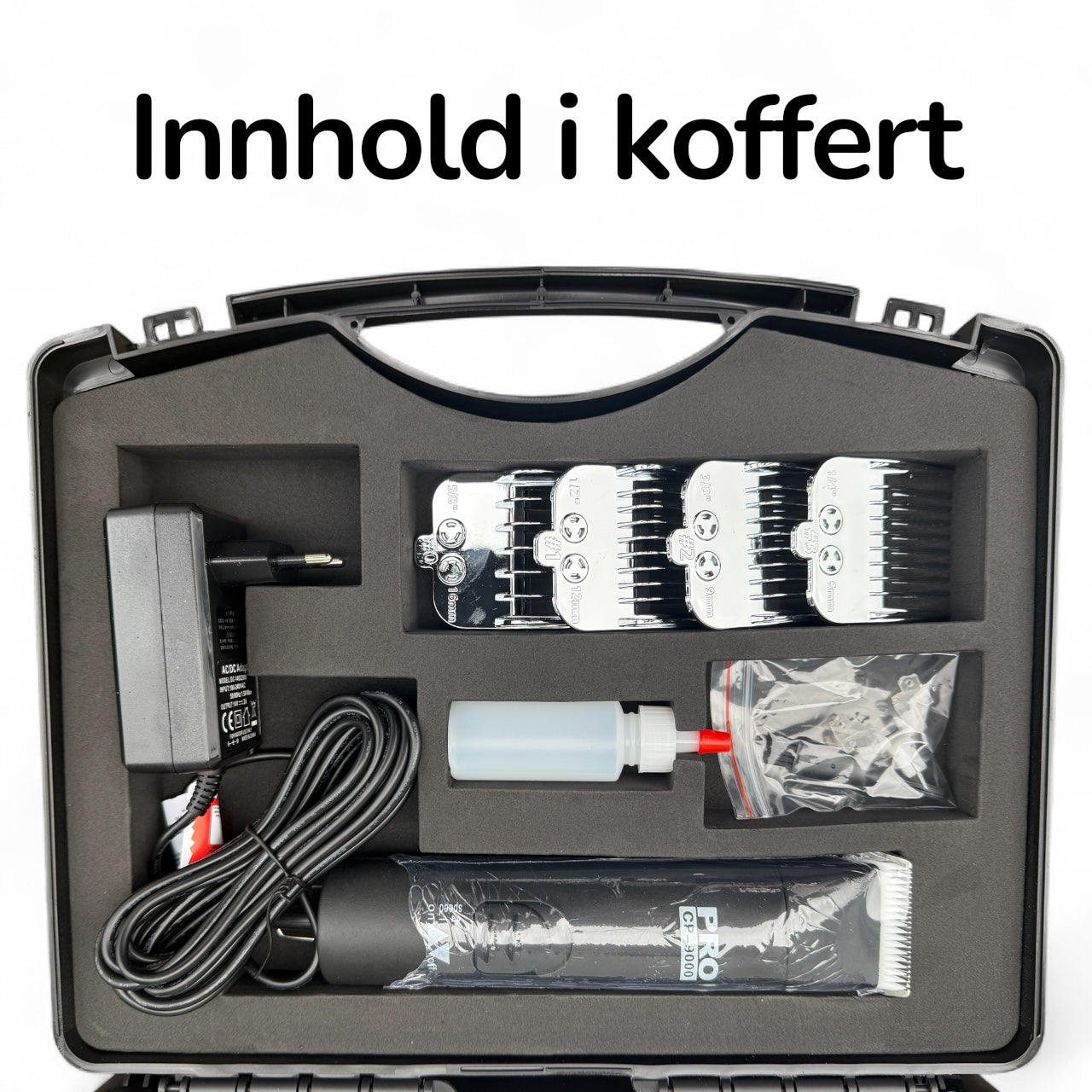 PCS Pro CP-9000 klippemaskin – profesjonell maskin til dyr