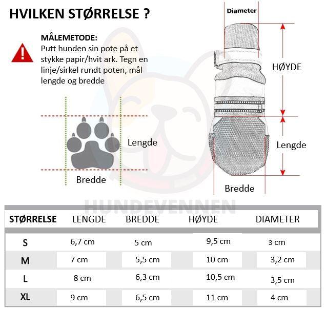 Vannavvisende potesokker til hund med sklisikker såle