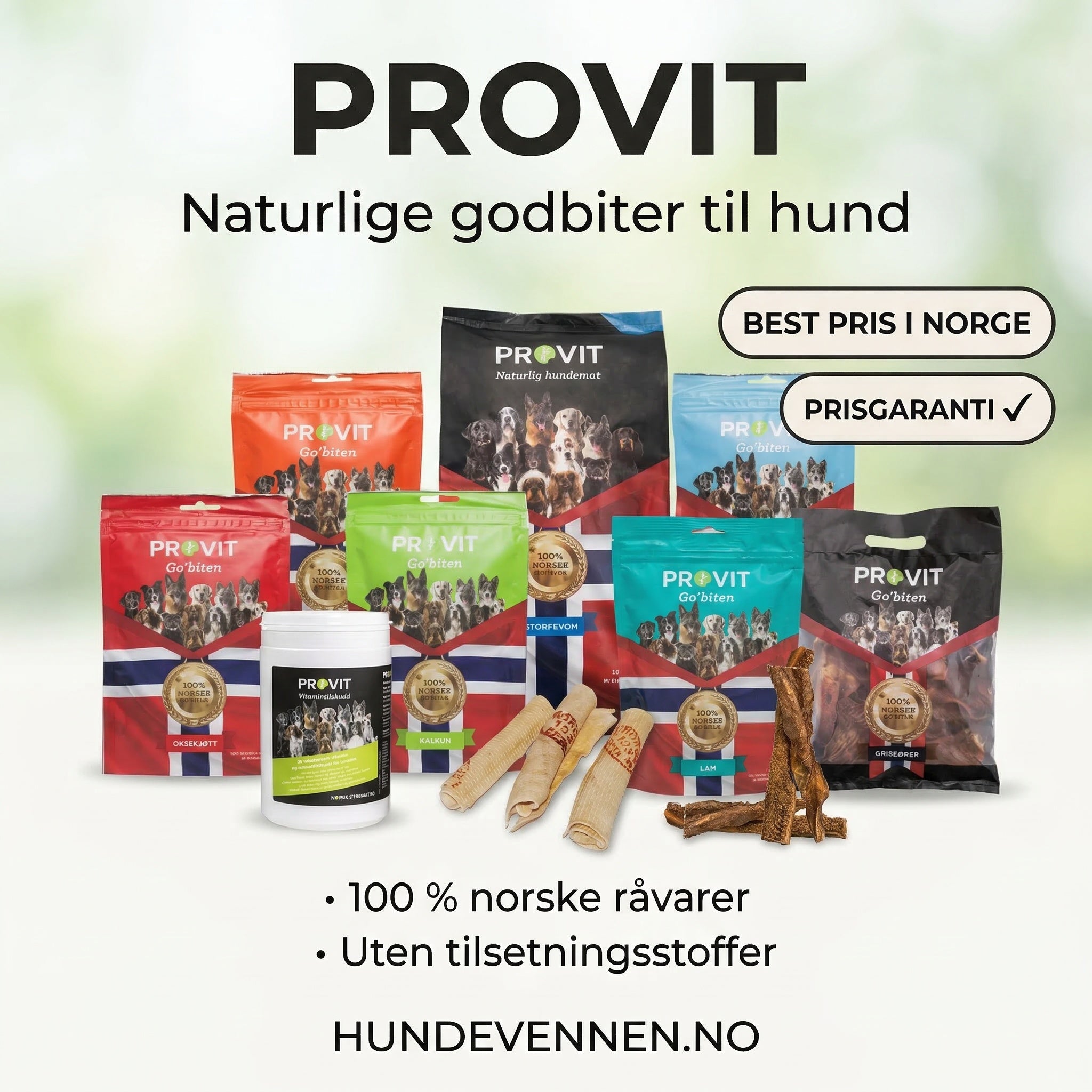 Provit kjøper du hos Hundevennen.no. Best pris på PROVIT geitemelk tørrmelk